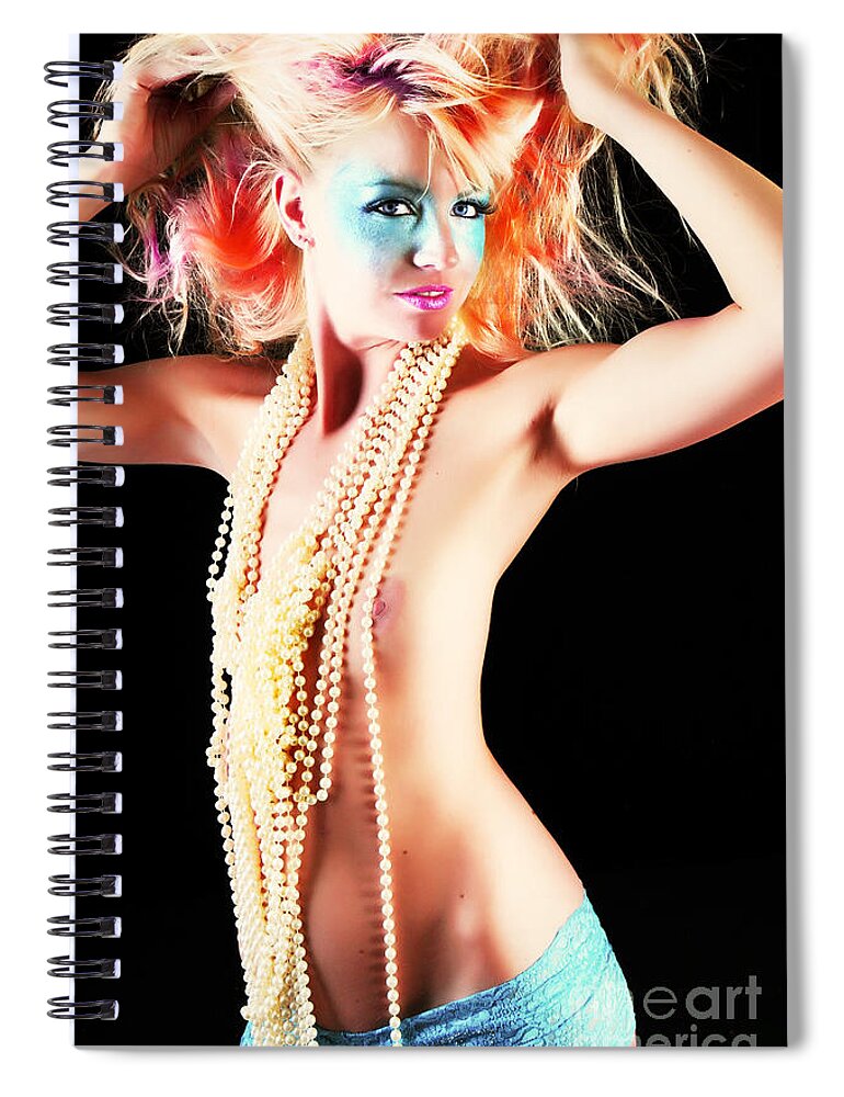 Artistic Photographs Spiral Notebook featuring the photograph Colorful vixen by Robert WK Clark