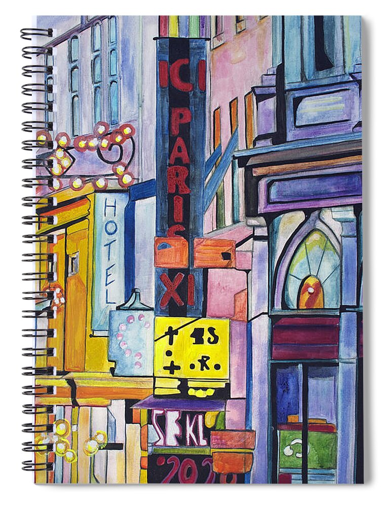 Cityscape Spiral Notebook featuring the painting Colors of Paris by Patricia Arroyo