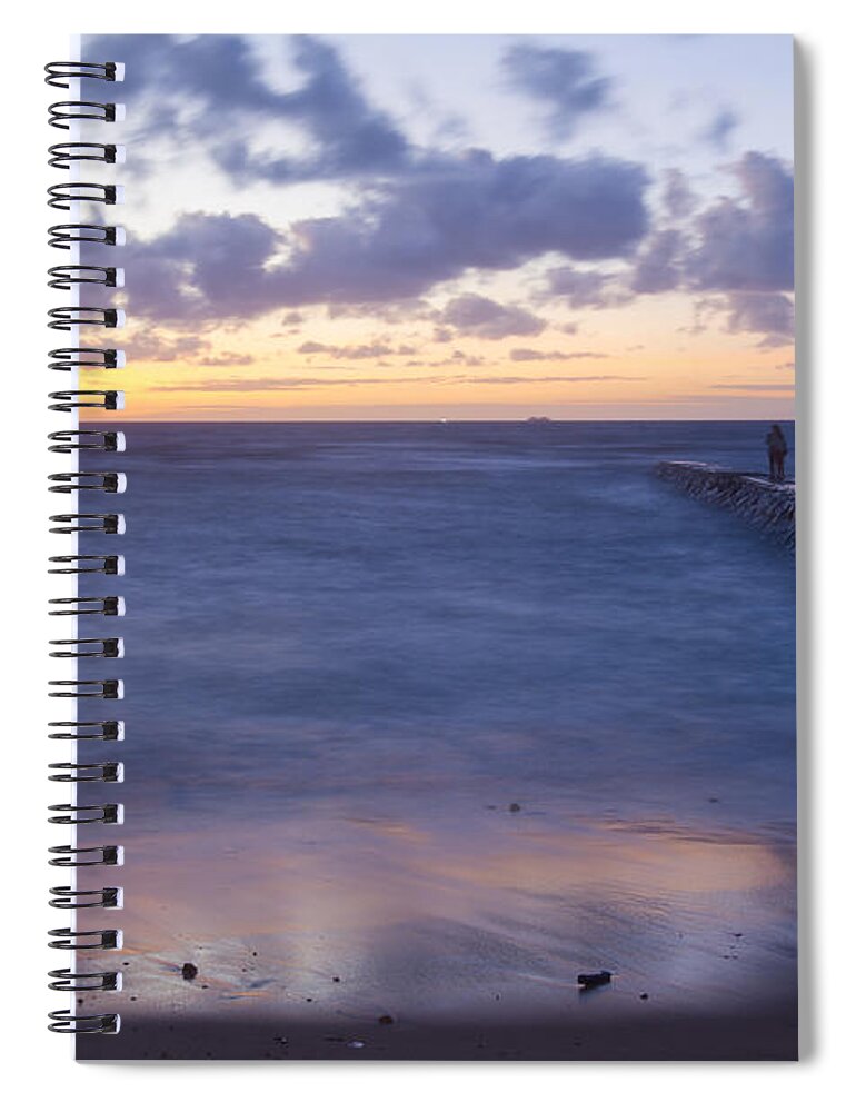 Beach Spiral Notebook featuring the photograph Colors of the Beach by Alex Lapidus