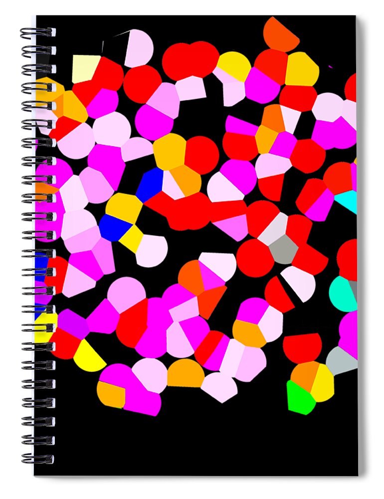 Nag004285h Spiral Notebook featuring the digital art Colors of the Wind by Edmund Nagele FRPS