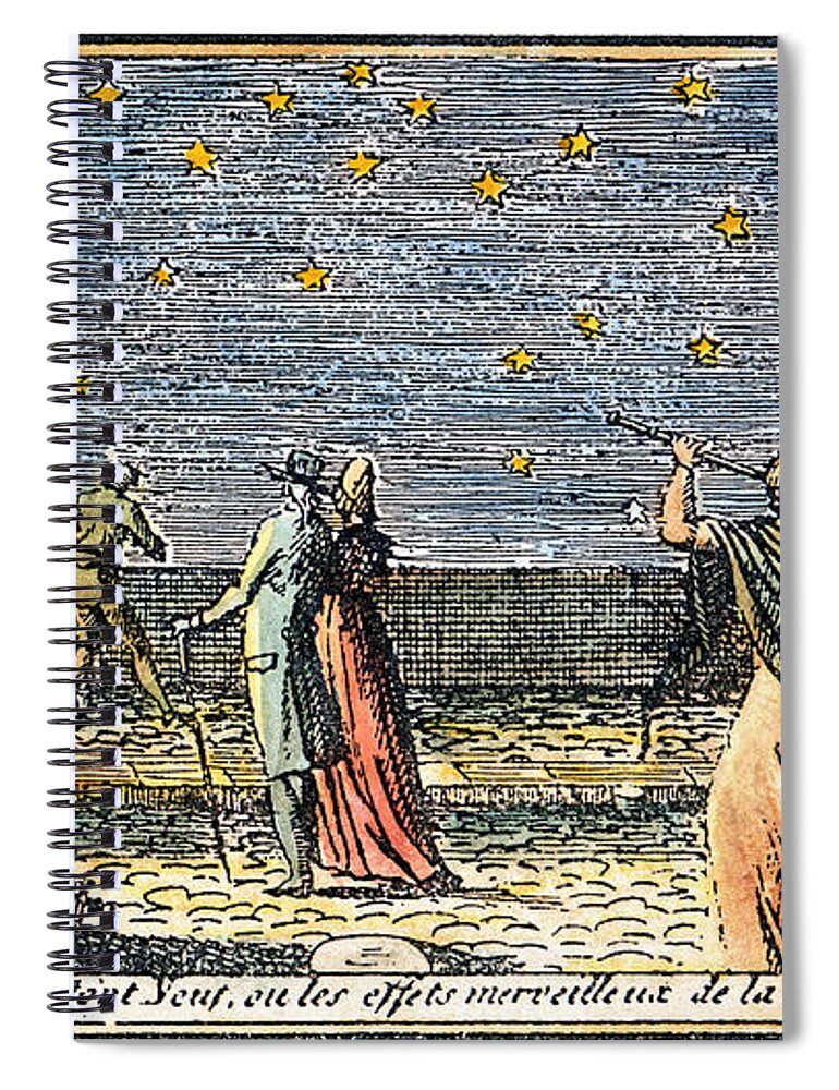 1812 Spiral Notebook featuring the photograph Comet Of 1812 by Granger