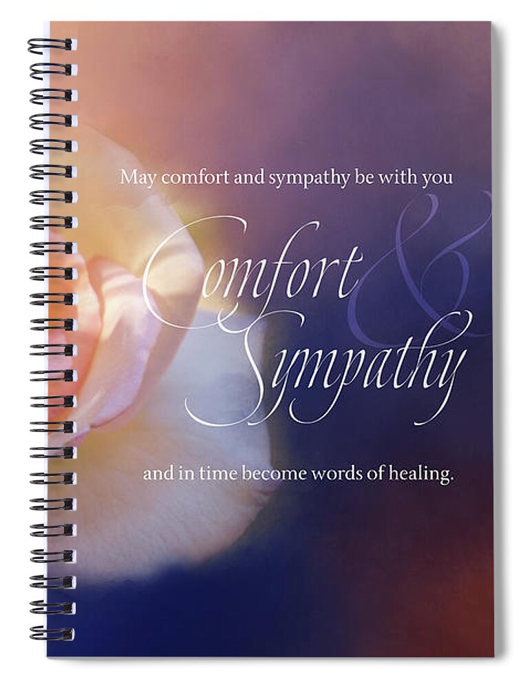 Sympathy Spiral Notebook featuring the digital art Comfort and Sympathy by Terry Davis