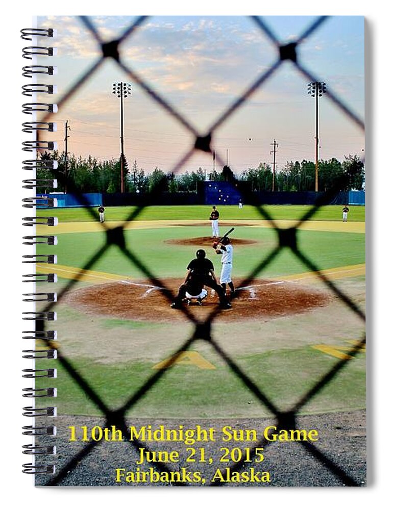 Yeager Spiral Notebook featuring the photograph Commission Free - Midnight Sun Game by Benjamin Yeager