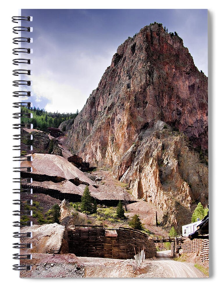 Colorado Spiral Notebook featuring the photograph Commodore Mine by Lana Trussell