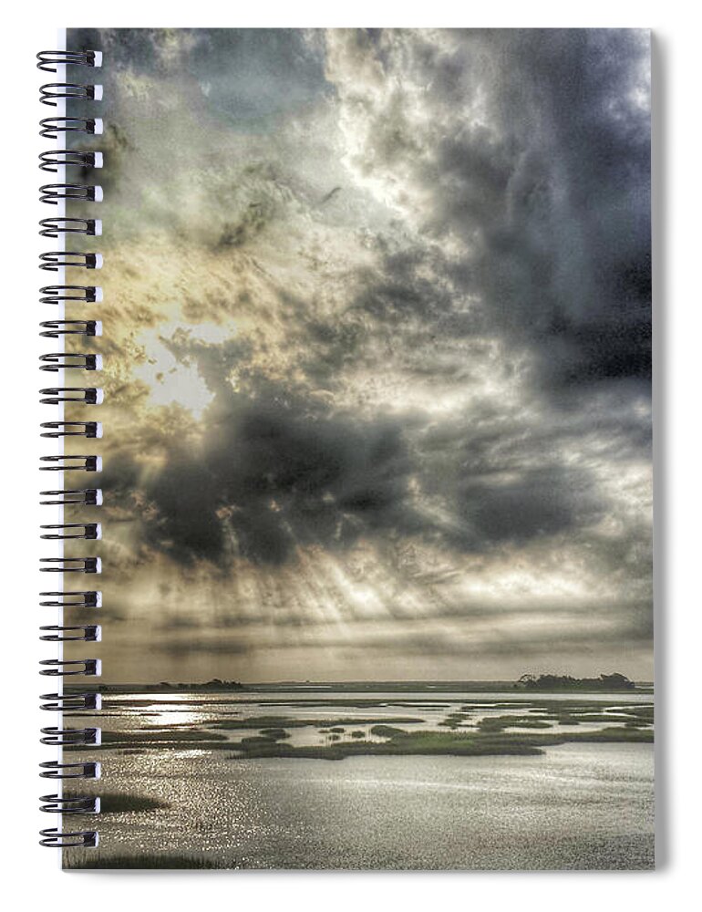 Cloud Spiral Notebook featuring the photograph Communion Sunrise Sunset by Jo Ann Tomaselli