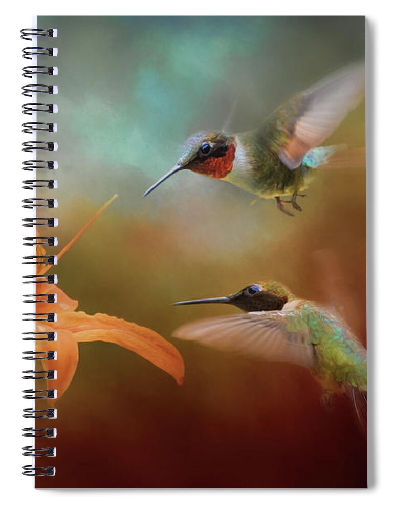 Jai Johnson Spiral Notebook featuring the photograph Competing For The Prize by Jai Johnson