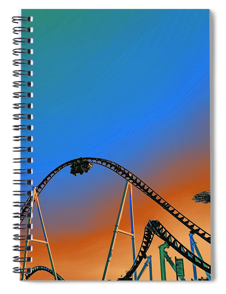 Coney Spiral Notebook featuring the photograph Coney Glow 2 by Onedayoneimage Photography