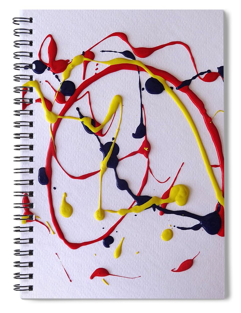 Contemporary Spiral Notebook featuring the painting Confetti #1 by Fred Wilson