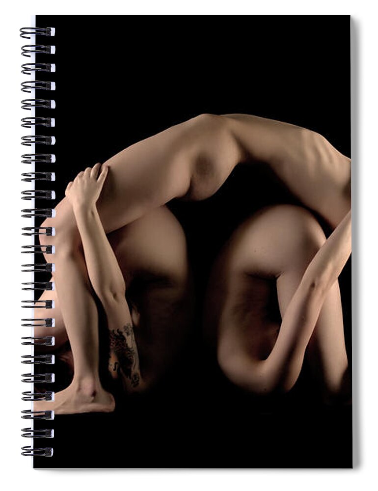 Artistic Photographs Spiral Notebook featuring the photograph Connecting the boundaries by Robert WK Clark