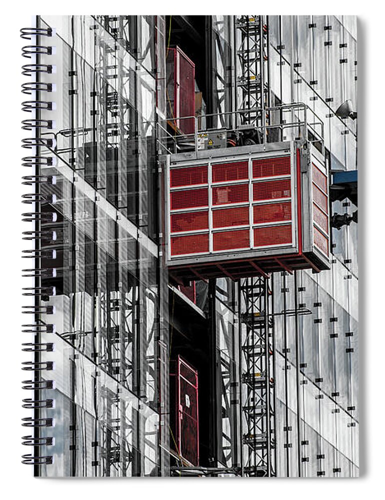Skyscraper Spiral Notebook featuring the photograph Construction Season Begins - Skyscraper - Utah by Gary Whitton