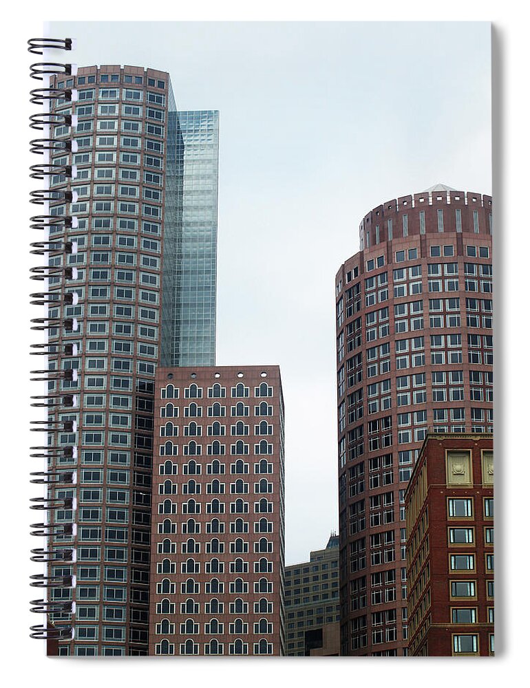 Boston Spiral Notebook featuring the photograph Contemporary Boston Architecture by Mary Capriole