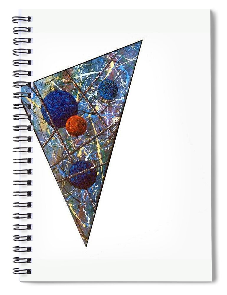 Abstract Spiral Notebook featuring the painting Continuum 3 by Micah Guenther