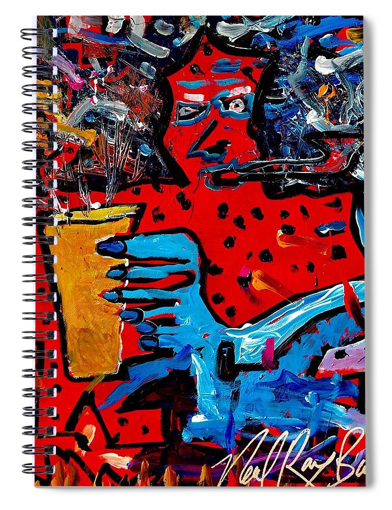Beer Spiral Notebook featuring the painting Coper pipe ale by Neal Barbosa