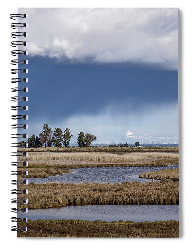 Rain Spiral Notebook featuring the photograph Cordellia Rain Storm by Bruce Bottomley