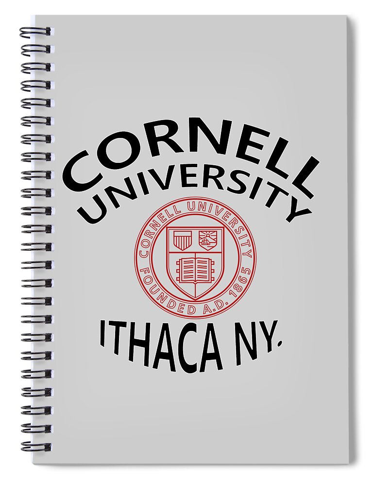 Cornell University Spiral Notebook featuring the digital art Cornell University Ithaca N Y by Movie Poster Prints