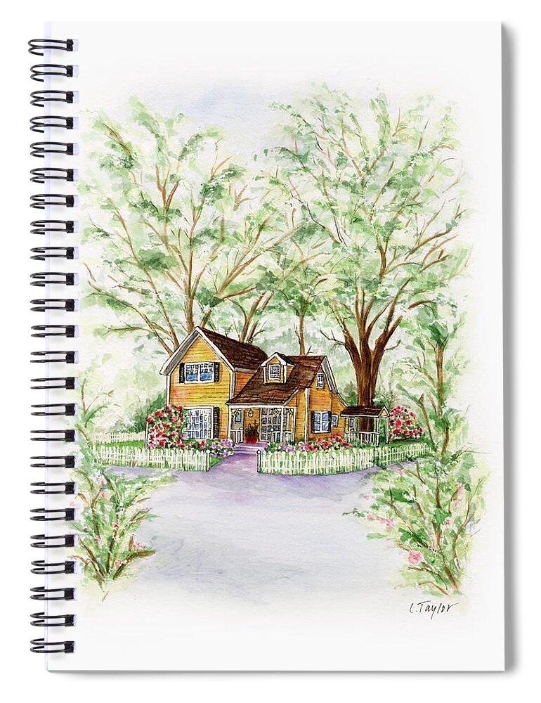 Ashland Spiral Notebook featuring the painting Corner Charmer by Lori Taylor