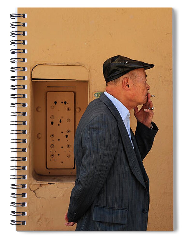 Street Photography Spiral Notebook featuring the photograph Corner of youth by J C