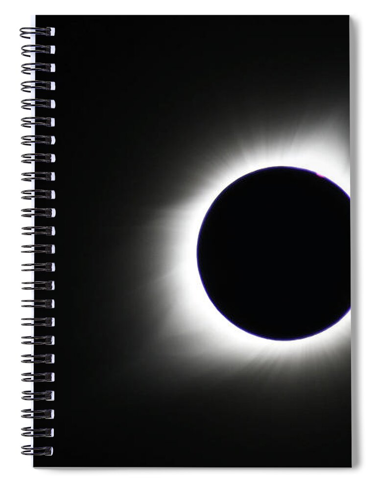 Sun Spiral Notebook featuring the photograph Corona by Christopher McKenzie