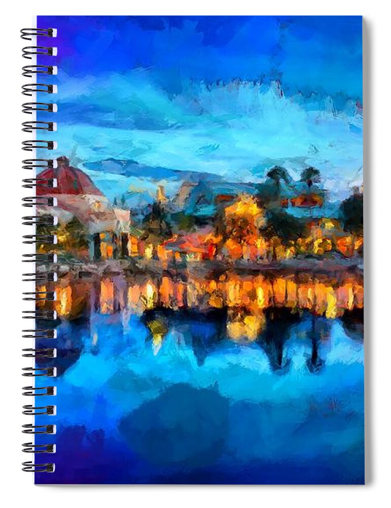 Coronado Springs Resort Spiral Notebook featuring the digital art Coronado Springs Resort by Caito Junqueira