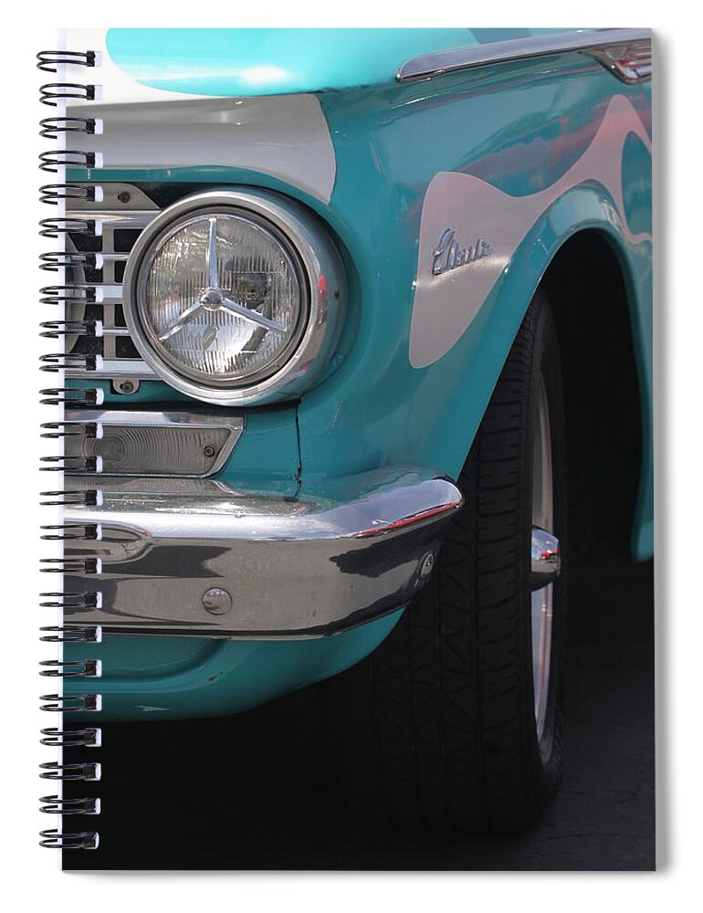 Chevy Spiral Notebook featuring the photograph Corvair Classic by Jeff Floyd CA