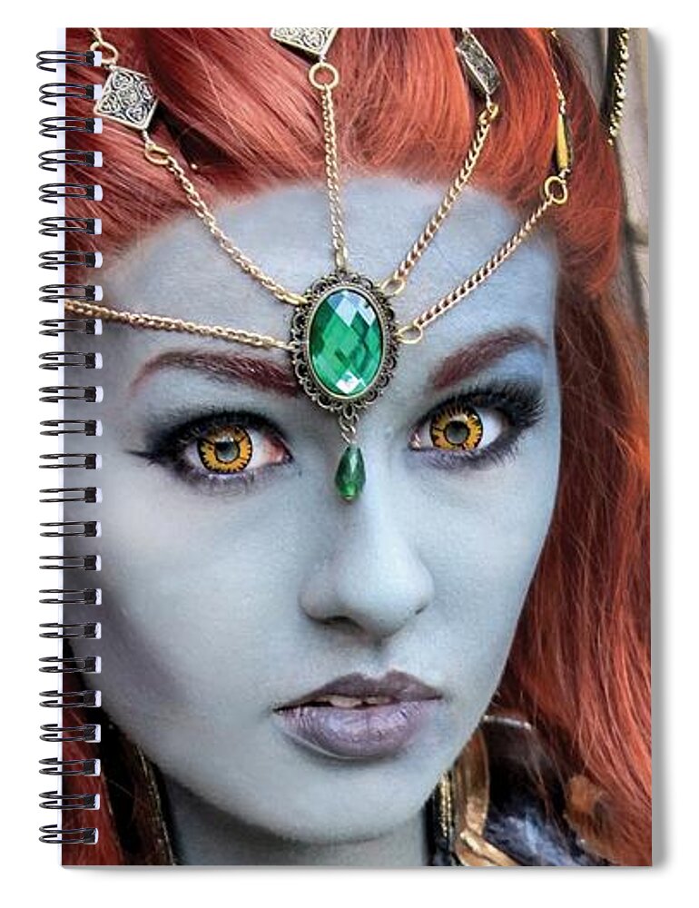 Cosplay Spiral Notebook featuring the digital art Cosplay by Maye Loeser