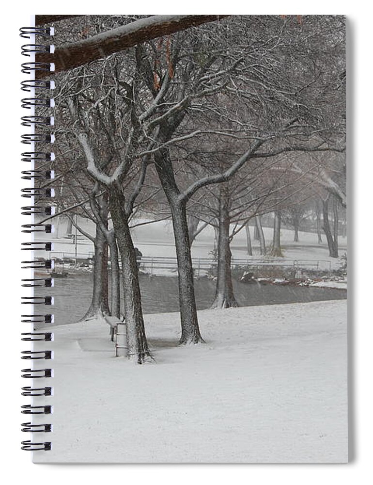 Travel Spiral Notebook featuring the photograph Cottonwood Park Winter by Bill Hamilton