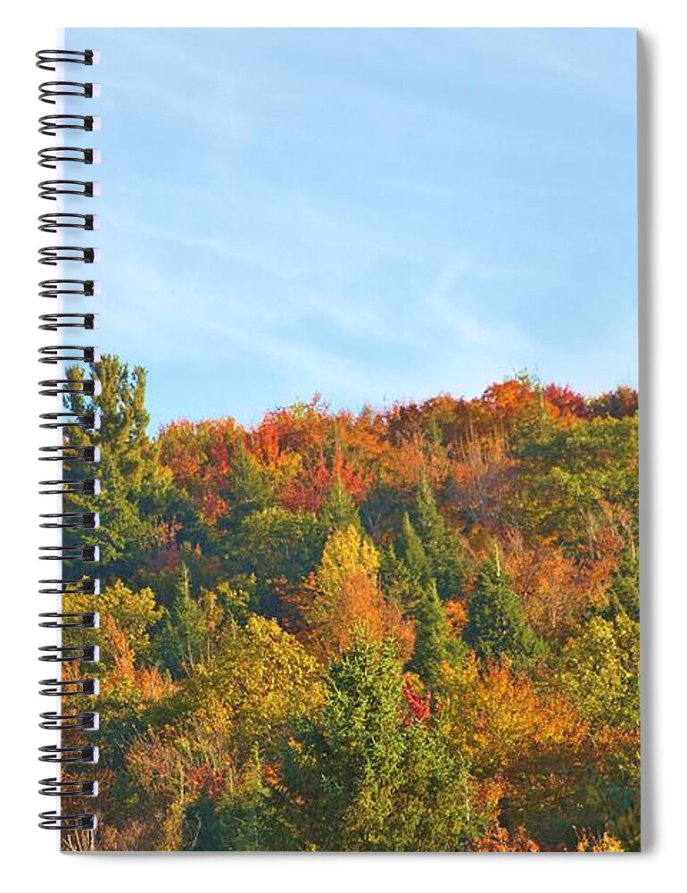 Multicolors Spiral Notebook featuring the photograph Couleurs d' Automne by Aimelle Ml