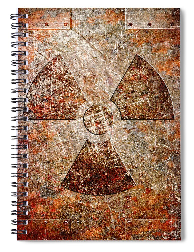 Radiation Spiral Notebook featuring the digital art Count Down to Extinction by Fred Ber