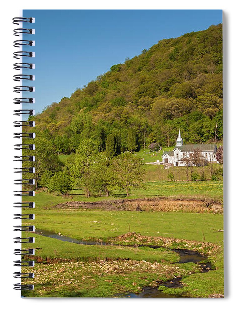 5dii Spiral Notebook featuring the photograph Country Church by Mark Mille