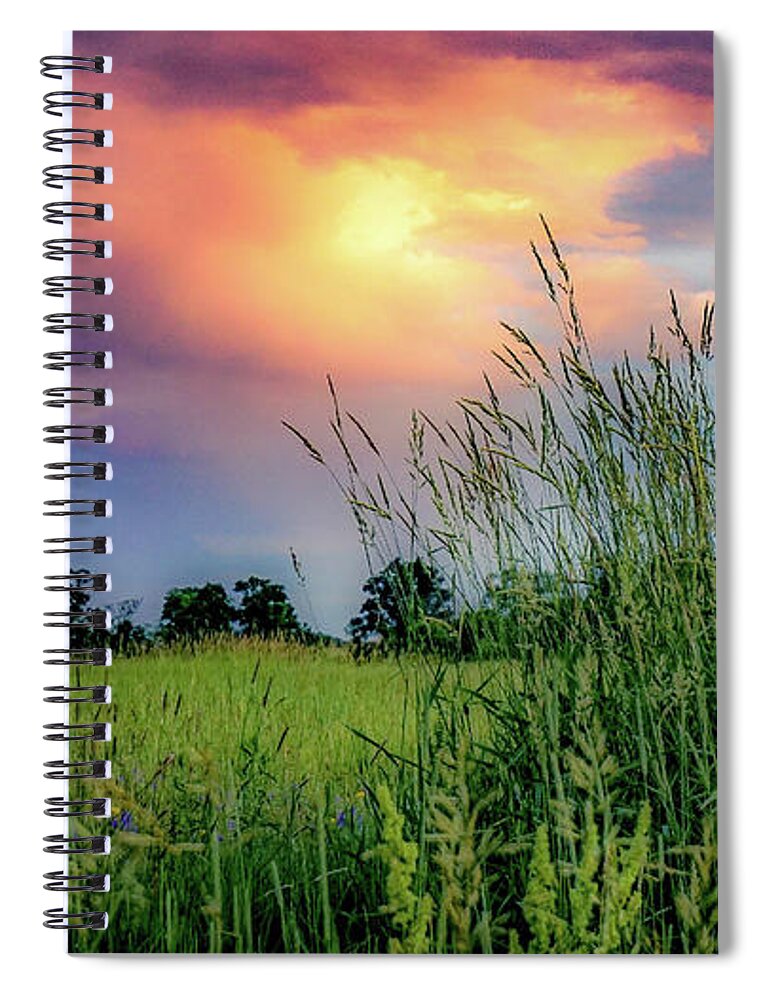  Spiral Notebook featuring the photograph Country Colors by Kendall McKernon