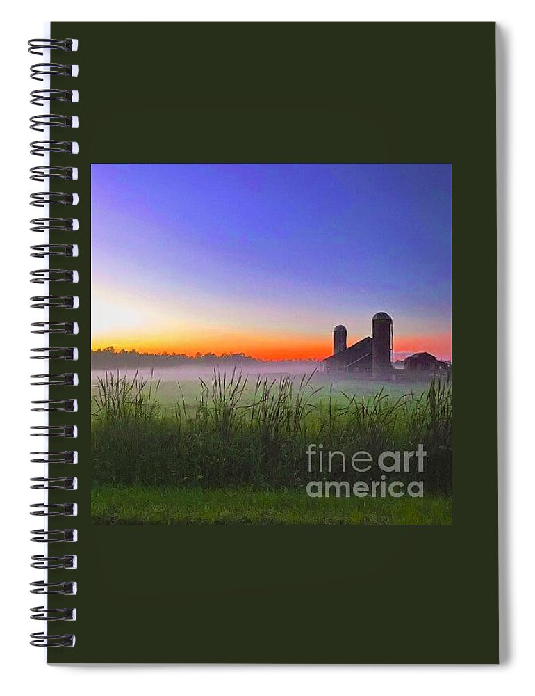 Barn Spiral Notebook featuring the photograph Country Living by Linda Simon
