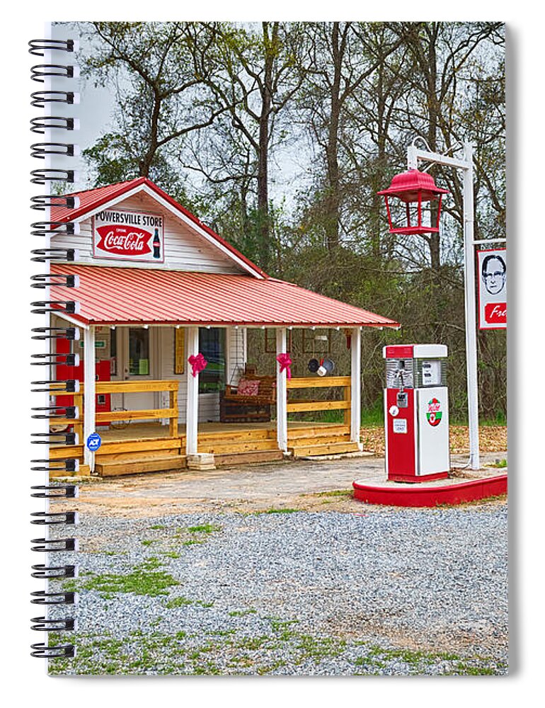 Gas Station Spiral Notebook featuring the photograph Country Market by Kim Hojnacki