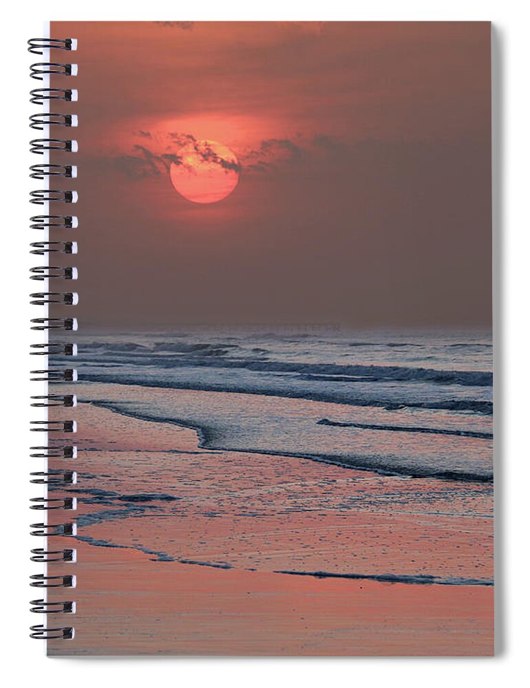 Romantic Couple Spiral Notebook featuring the photograph Couple at Sunrise 3238 by Jack Schultz