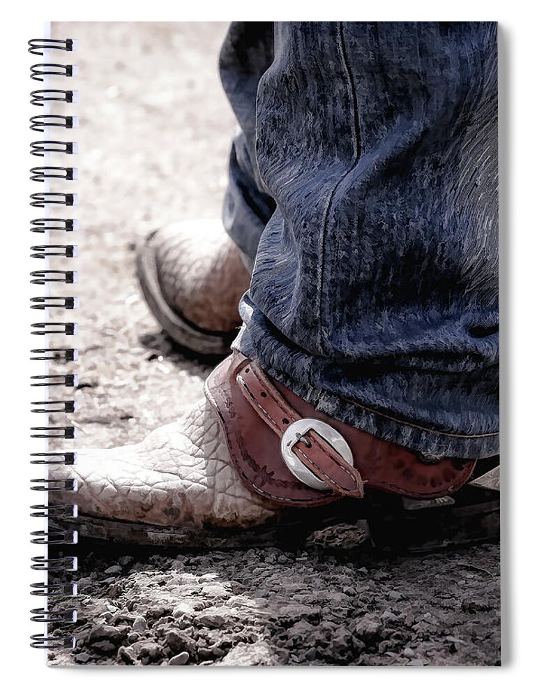 Boots Spiral Notebook featuring the photograph Cowboy Boots by Athena Mckinzie