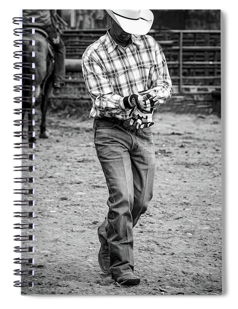 Cowboy Spiral Notebook featuring the photograph Cowboy Wrangler II by Athena Mckinzie