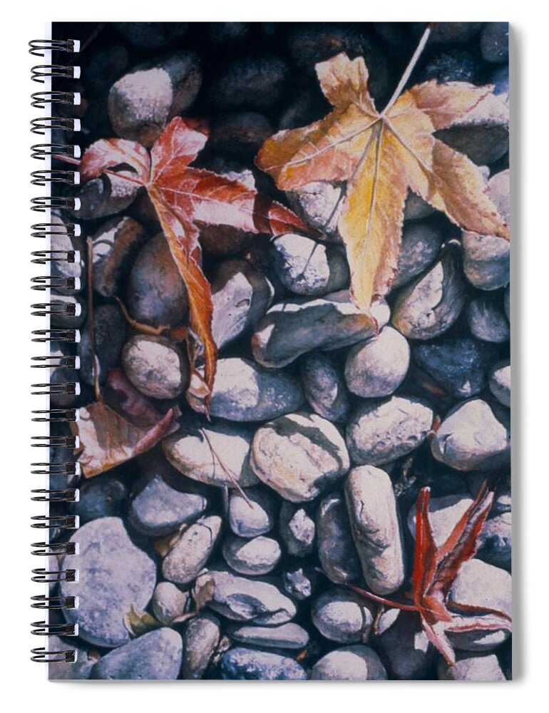 Landscape Spiral Notebook featuring the painting Cowper Street #3 by Barbara Pease