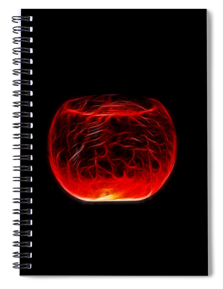 Cracked Glass Spiral Notebook featuring the photograph Cracked Glass by Shane Bechler