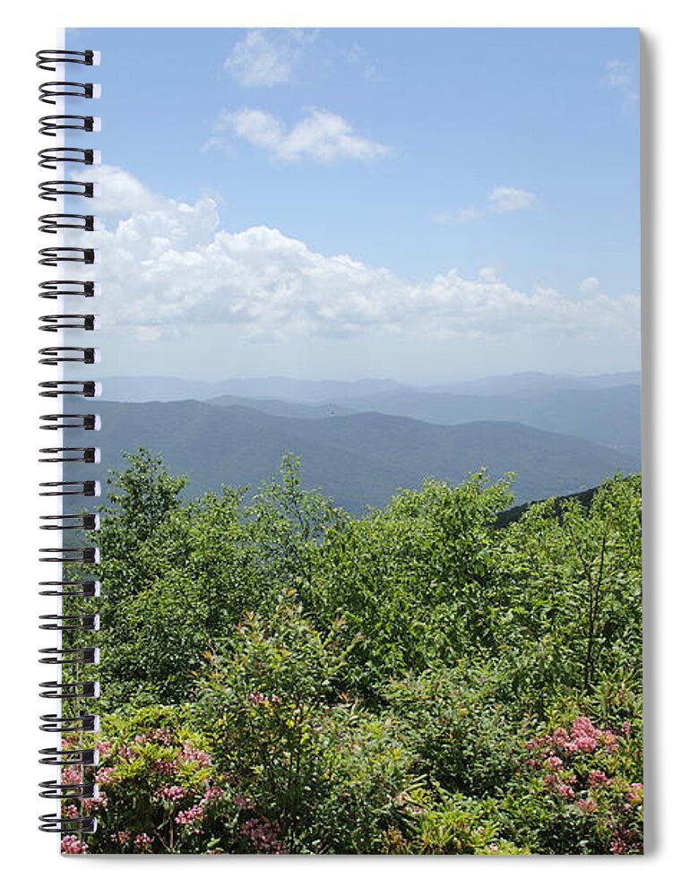Long Range Views Spiral Notebook featuring the photograph Craggy View by Allen Nice-Webb