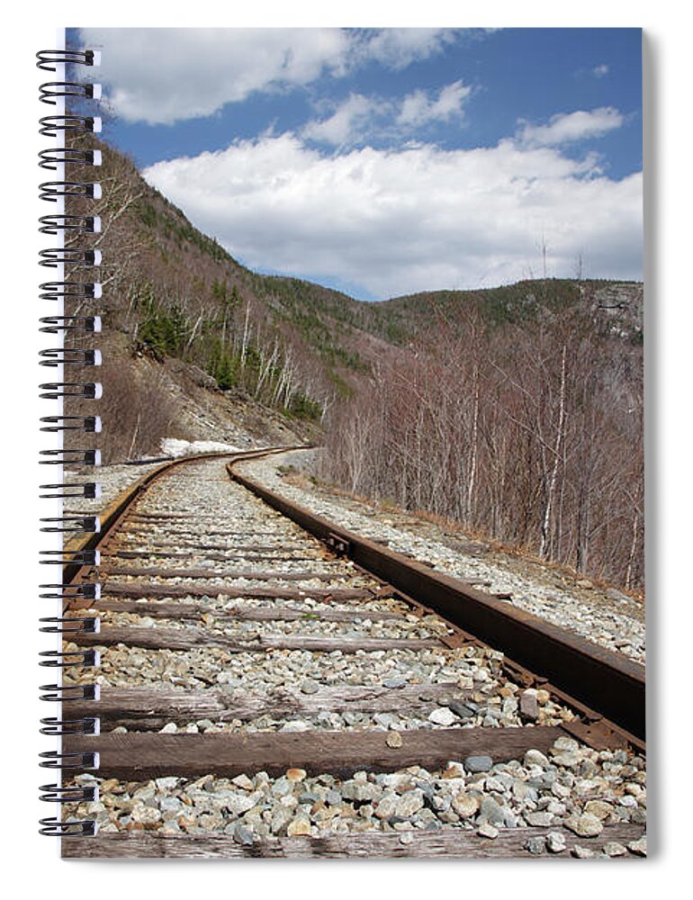 White Mountains Spiral Notebook featuring the photograph Crawford Notch State Park - Maine Central Railroad by Erin Paul Donovan
