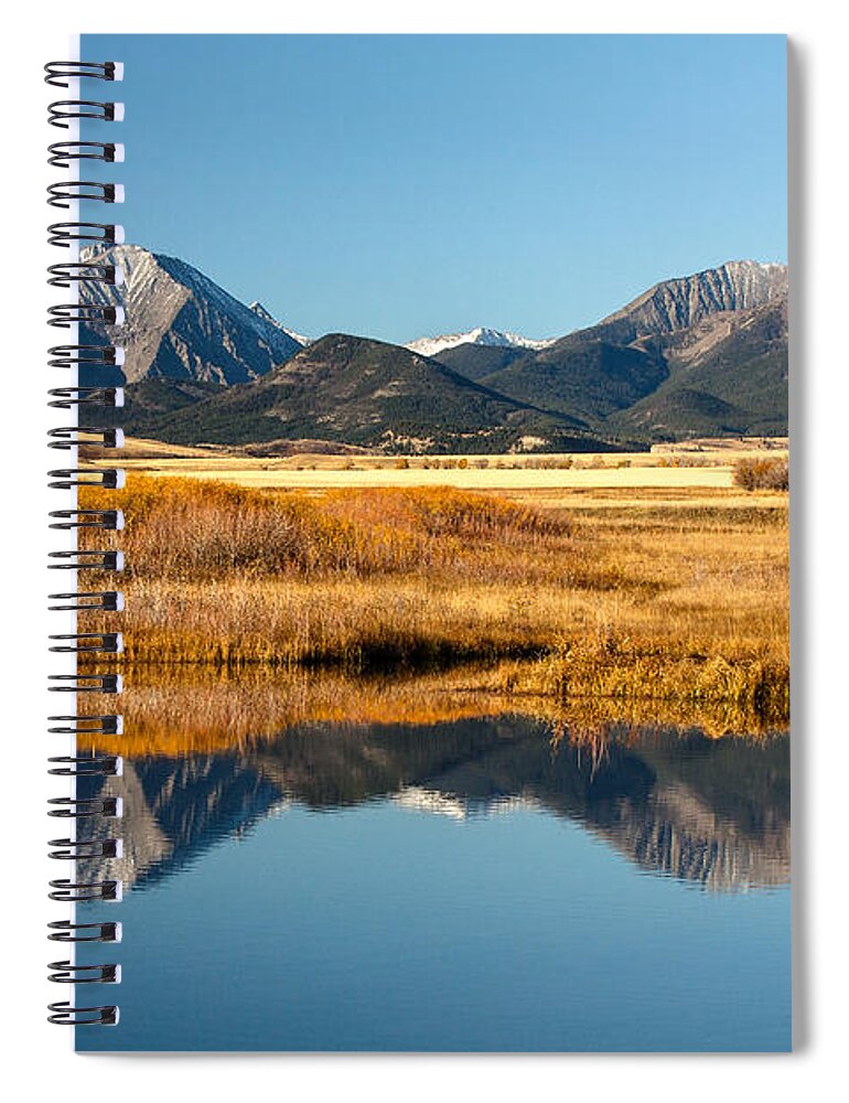 Mountains Spiral Notebook featuring the photograph Crazy Mountain Reflections by Todd Klassy