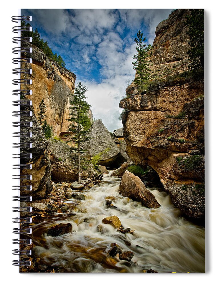 Canyon Spiral Notebook featuring the photograph Crazy Woman Canyon by Rikk Flohr