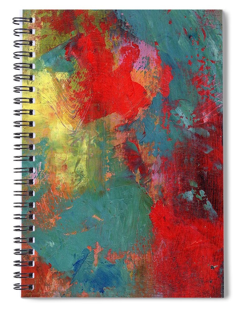 Oil Spiral Notebook featuring the painting Creating by Marcy Brennan