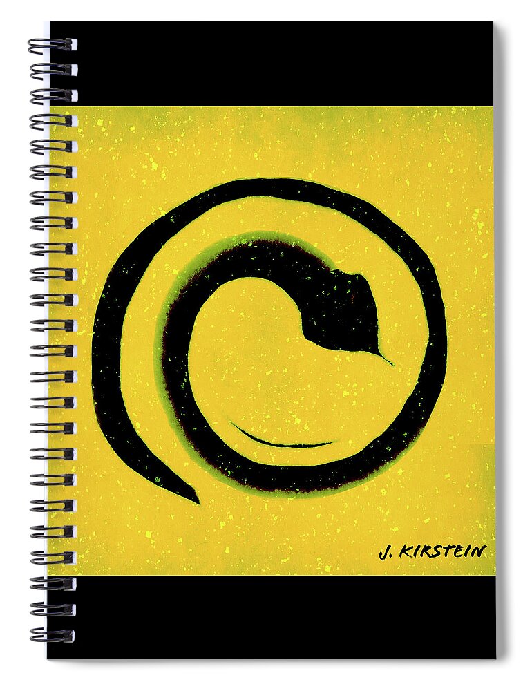 Fine Art Spiral Notebook featuring the digital art Creative Movement Meditation Sacral Chakra by Janis Kirstein
