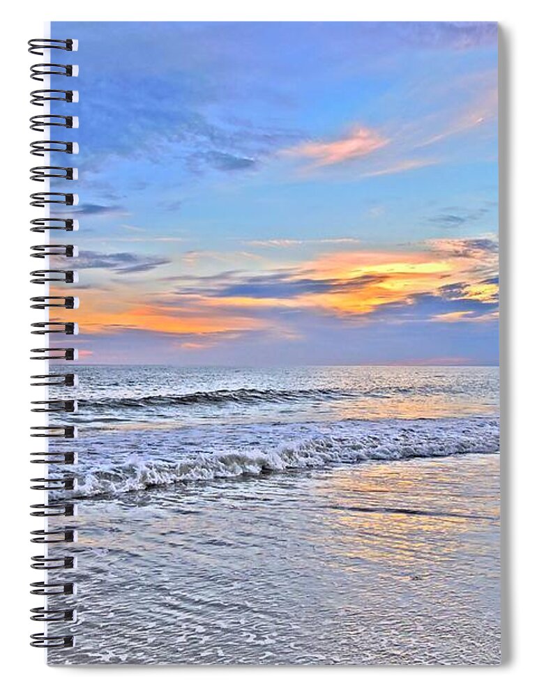 Art Spiral Notebook featuring the photograph Creators Sunset by Shelia Kempf