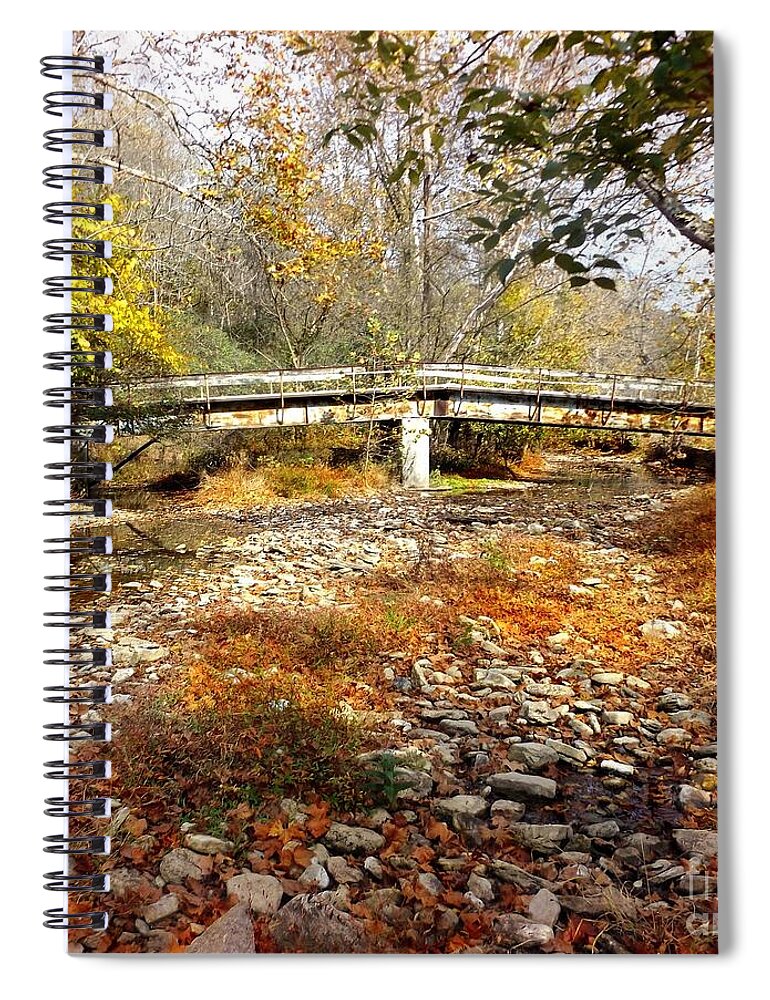 Creek Spiral Notebook featuring the photograph Creek Bed by David Neace