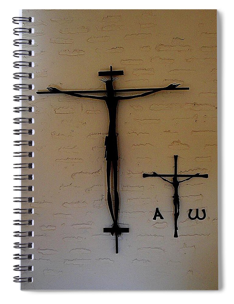 Crosses Spiral Notebook featuring the photograph Crosses by John Hughes