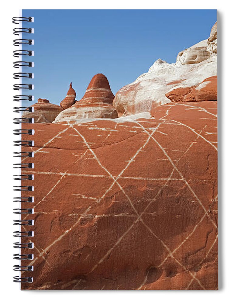 Tom Daniel Spiral Notebook featuring the photograph Crosshatch by Tom Daniel