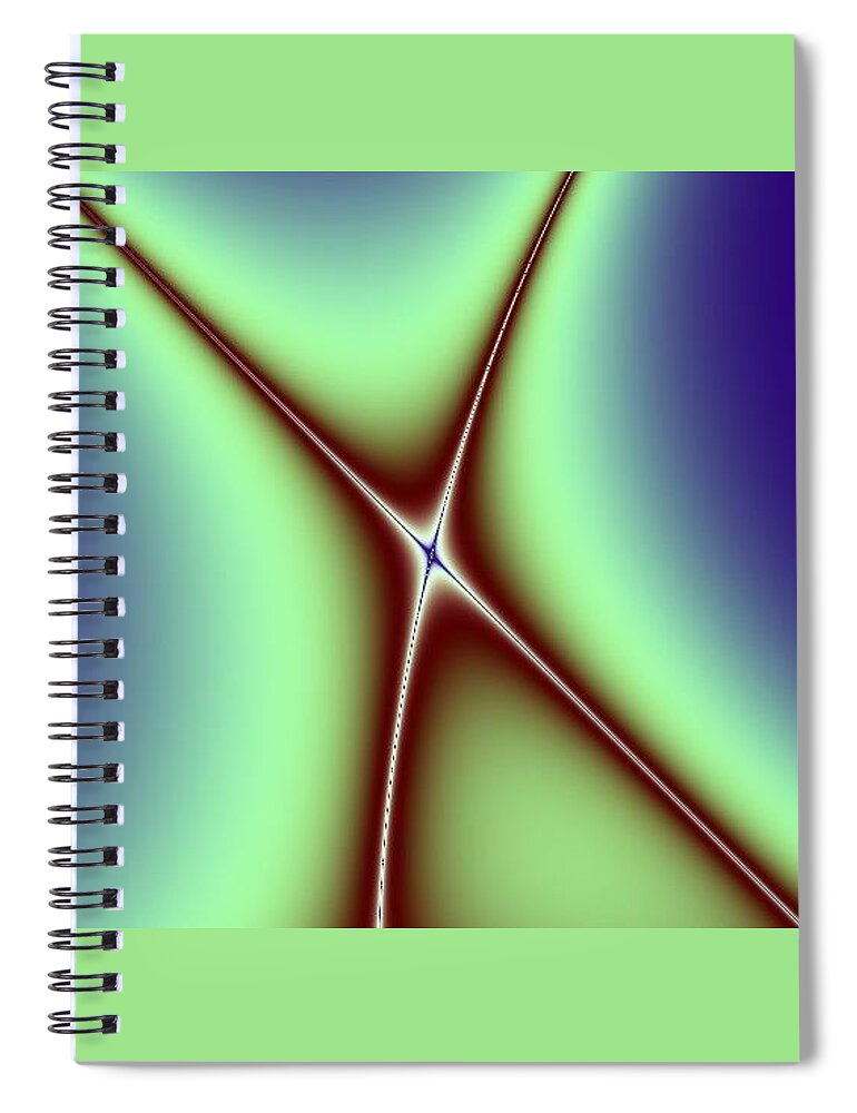 Digital Art Spiral Notebook featuring the digital art Crossing II by Dragica Micki Fortuna