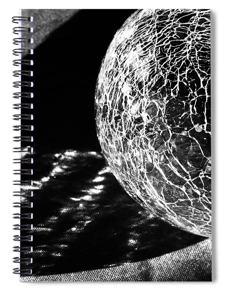 Crystal Ball Spiral Notebook featuring the photograph Crystal Ball by Shawna Rowe