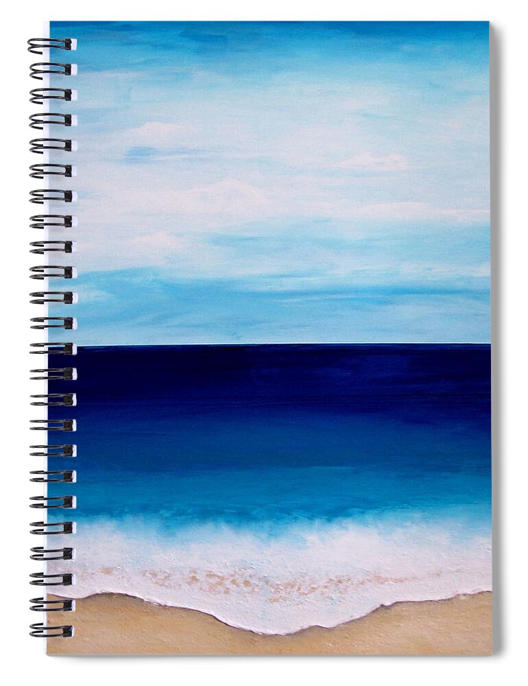 Tranquility Spiral Notebook featuring the painting Tranquility by J Richey